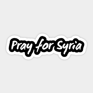 Pray for Syria Sticker